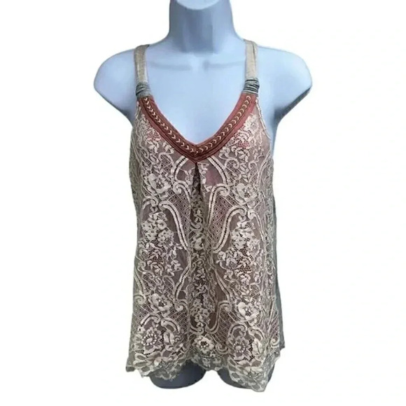 Venus Sleeveless Lace Detail Top women’s Size XS Multi Color - Picture 1 of 6